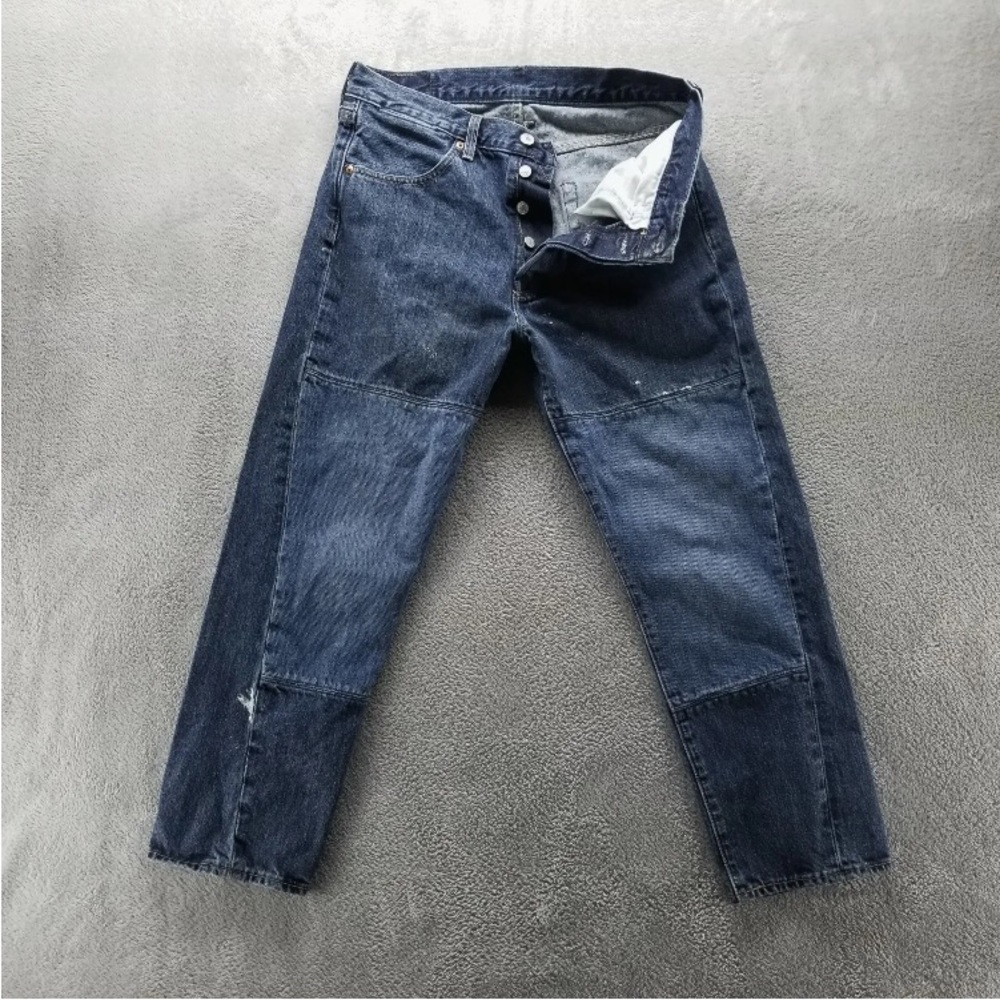 Levi’s 501 Custom Patchwork Button Fly Denim - image 1